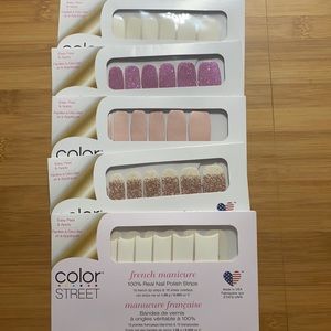 Color Street Nail Polish Strips- 5 sets